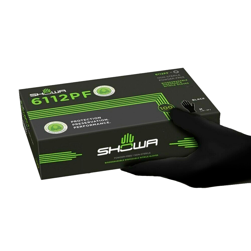 Guante de Nitrilo Desechable Showa 6112PF (Caja 100ud)