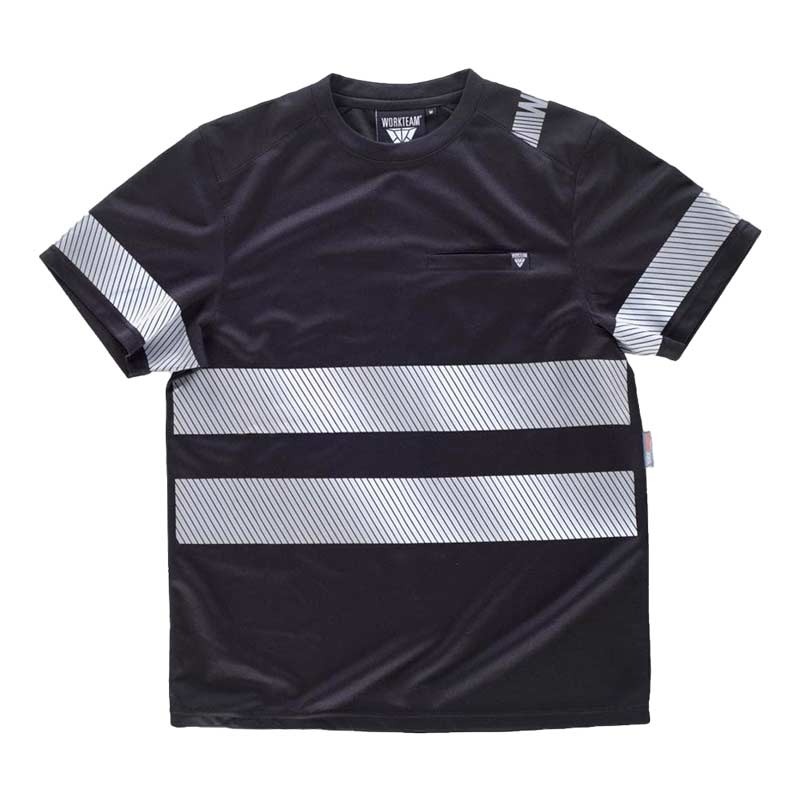 Camiseta cintas reflectantes segmentadas