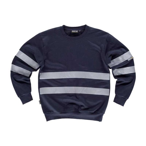 Sudadera clásica con cintas reflectantes.